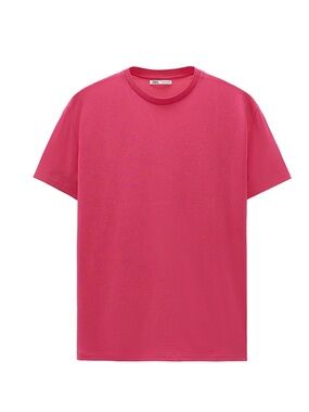 Zara Men Pink Short Sleeve Crewneck Tee